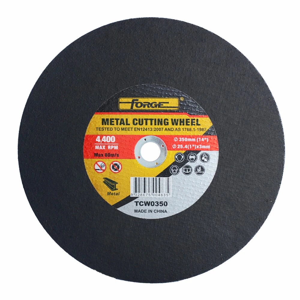 350*3*25.4mm Flat Type Cut-off Disc Cutting Wheel for Metal