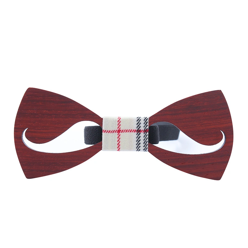 Handmade Adjustable Wedding Party Mens Neck Wooden Bow Tie