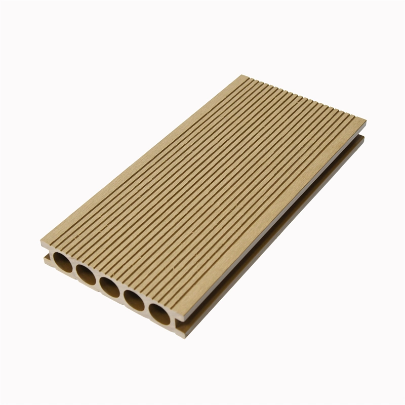 Skin-Friendly Bois extérieur Planches pour le pontage laminés composites en plastique artificielle de bois feuillus WPC Flooring