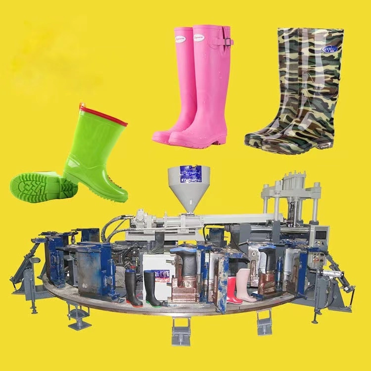 PVC Rain Boot Moulding Injection Machinery Gumboots Machine