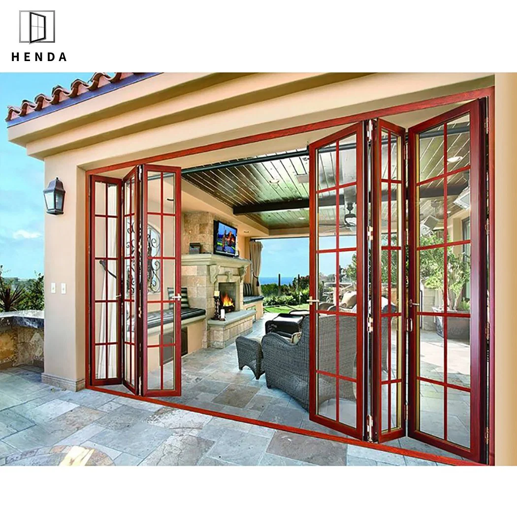 Salto térmico aluminio Bifold Acordeón Winnipeg mejor precio puertas plegables Bi