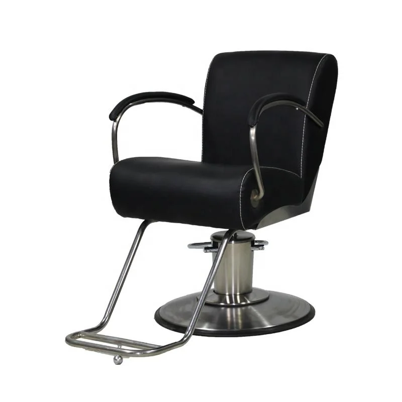 Black Customized Modern High quality/High cost performance  Modern Salon Equipment Beauty Barber Chair with Pedal