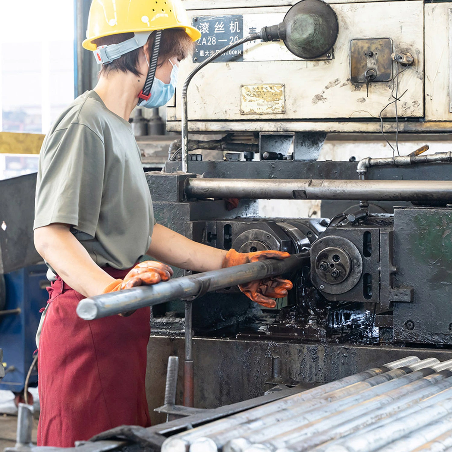 Tige en acier de meulage haute résistance et haute densité et de qualité Barre pour ciment béton chimique Métallurgie industrielle centrale électrique