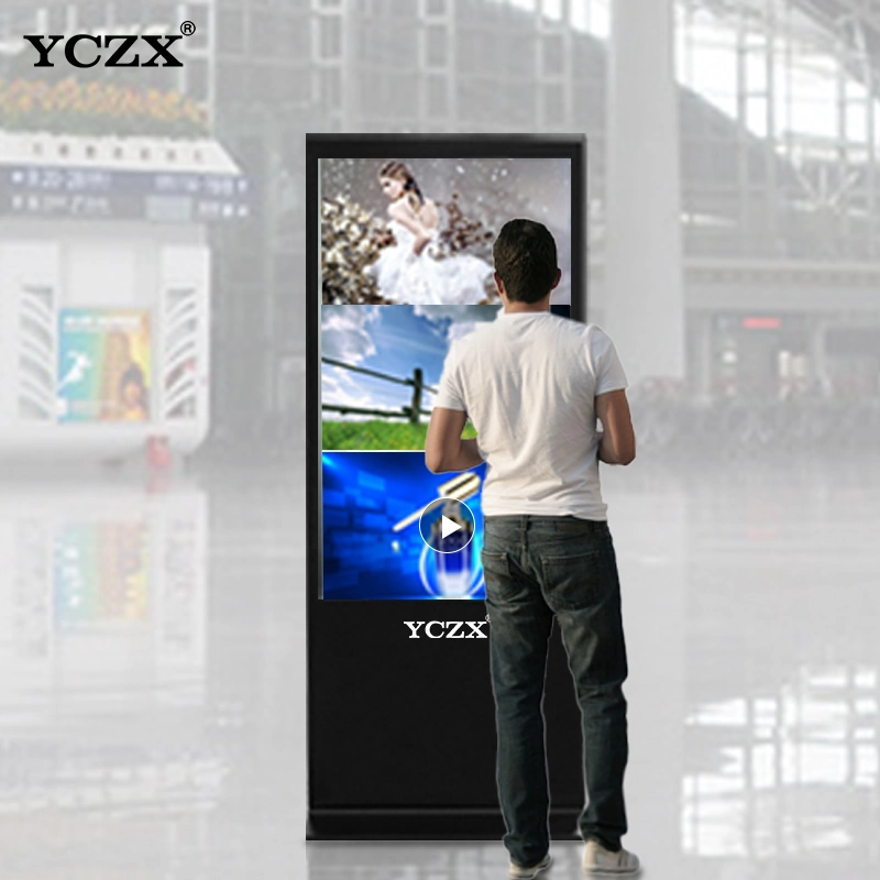 60 Inch Indoor Advertising Information Kiosk Excellent Performance Advertise Media Player