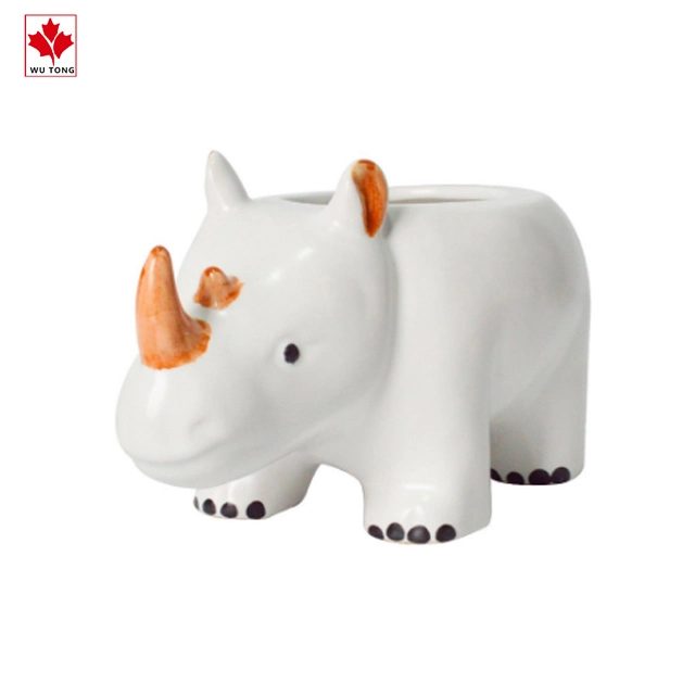 Customized Animal Statues Ceramic Carton Planter Flower Pot