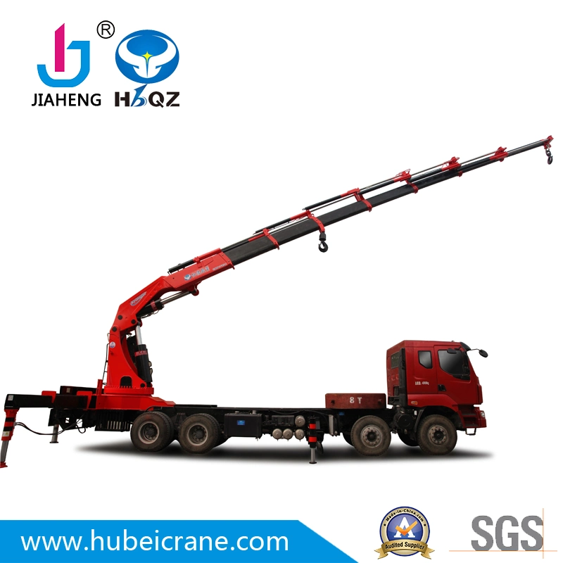 Factory Direct 90 Tons  Heavy Duty HBQZ knuckle Boom Truck Mounted Crane For Promotion