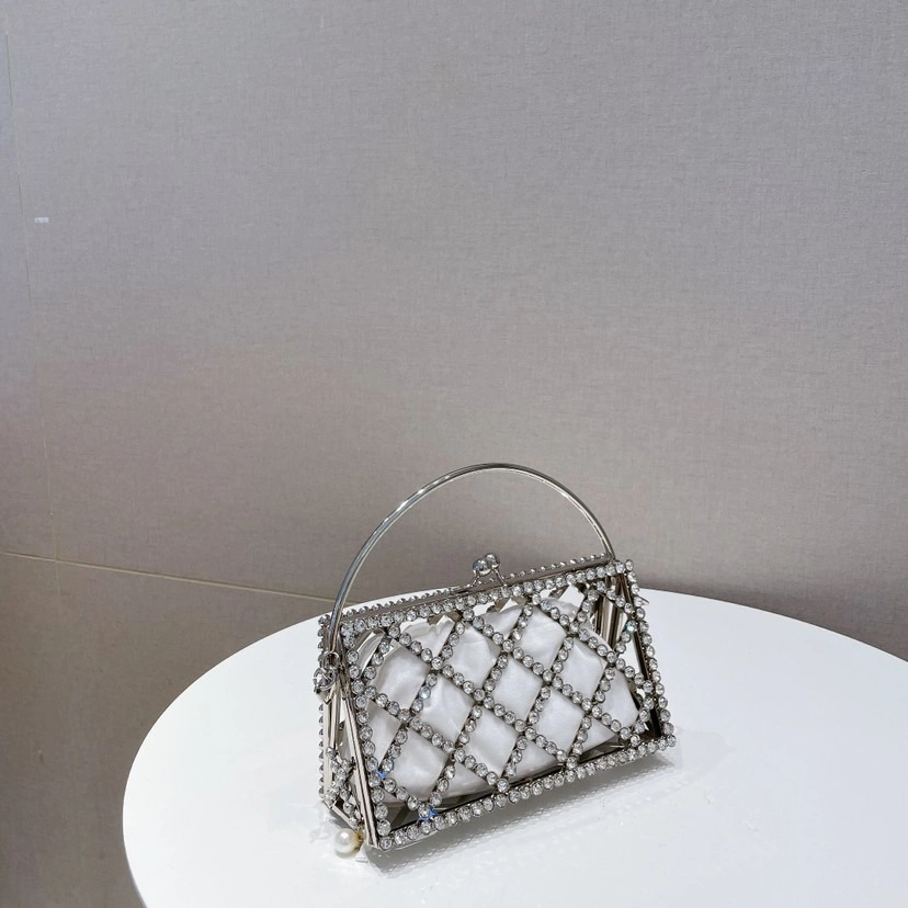 Designer Style Small Square Bag Trendy Hollow out Bag