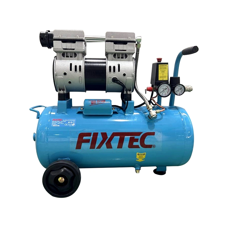 Compresseur d'air à piston de pulvérisation de peinture non lubrifié 1 500 W de 2 HP Fixtec avec Réservoir de 50 L.