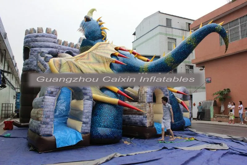 2023 novas masmorras insufláveis e dragões Castle Sldie