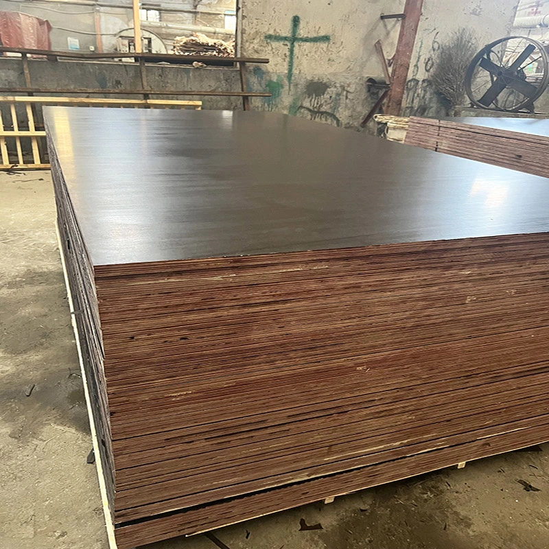 Commercial Birch Hardwood Core Brown Film Faced Board Construction for Formwork Plywood Decking Korea Japan Market