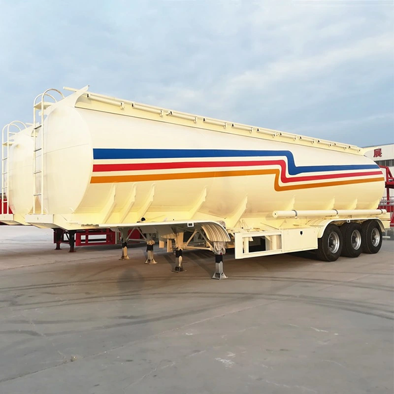 40000-50000L Dreiachs-Milchbehälter/Kraftstofftransport-Tanker aus Edelstahl Semi Truck Anhänger