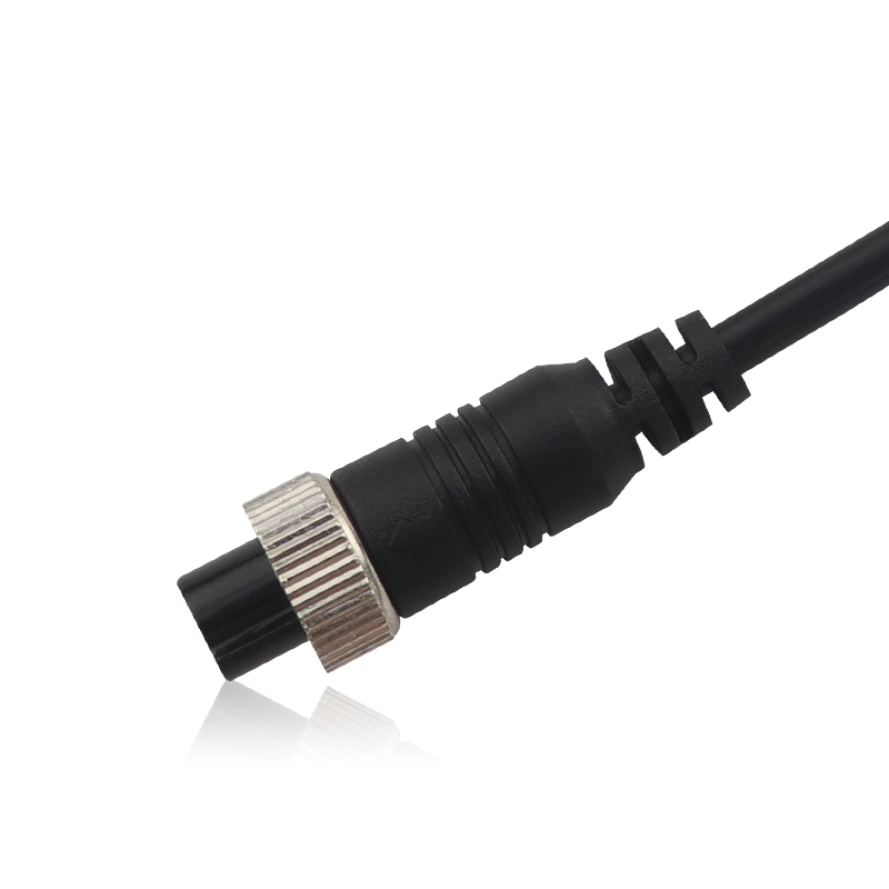 1m 5m 10m 15m 20m 25m/M12 4pin tapón de aviación impermeable Cable de extensión de audio y vídeo de cámara de hombre a mujer Supervisión