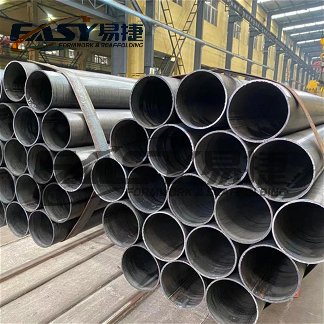 Easy 5% off Scaffolding 1/2"-24" BS1139 British Steel Scaffold Black Round/Hollow Section Tube Prices Hot DIP Galvanized Metal Gi Pipes Scaffolding Tube