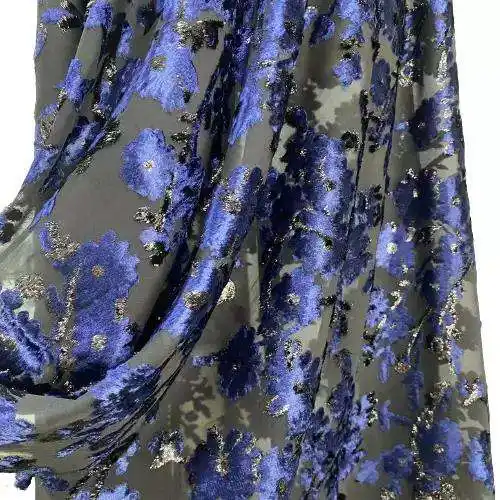 Oeko Tex 100 Garbasa Dirac somalienne de douane indiens Lurex somaliens Brocade JACQUARD Tissu de polyester velours Viscose velours