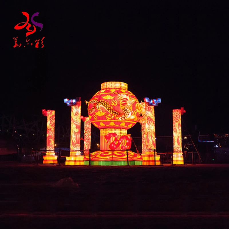 Customized Chinese New Year Street Light Palace Silk Festival Lanterns