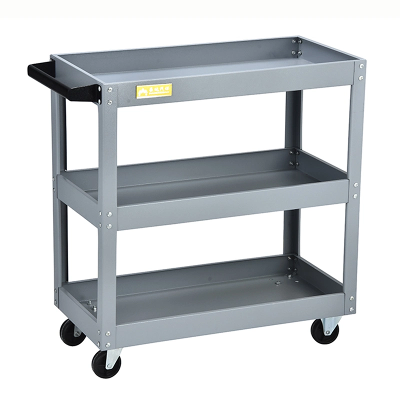 Five Colors Three Trays Handl Tool Trolley Cart