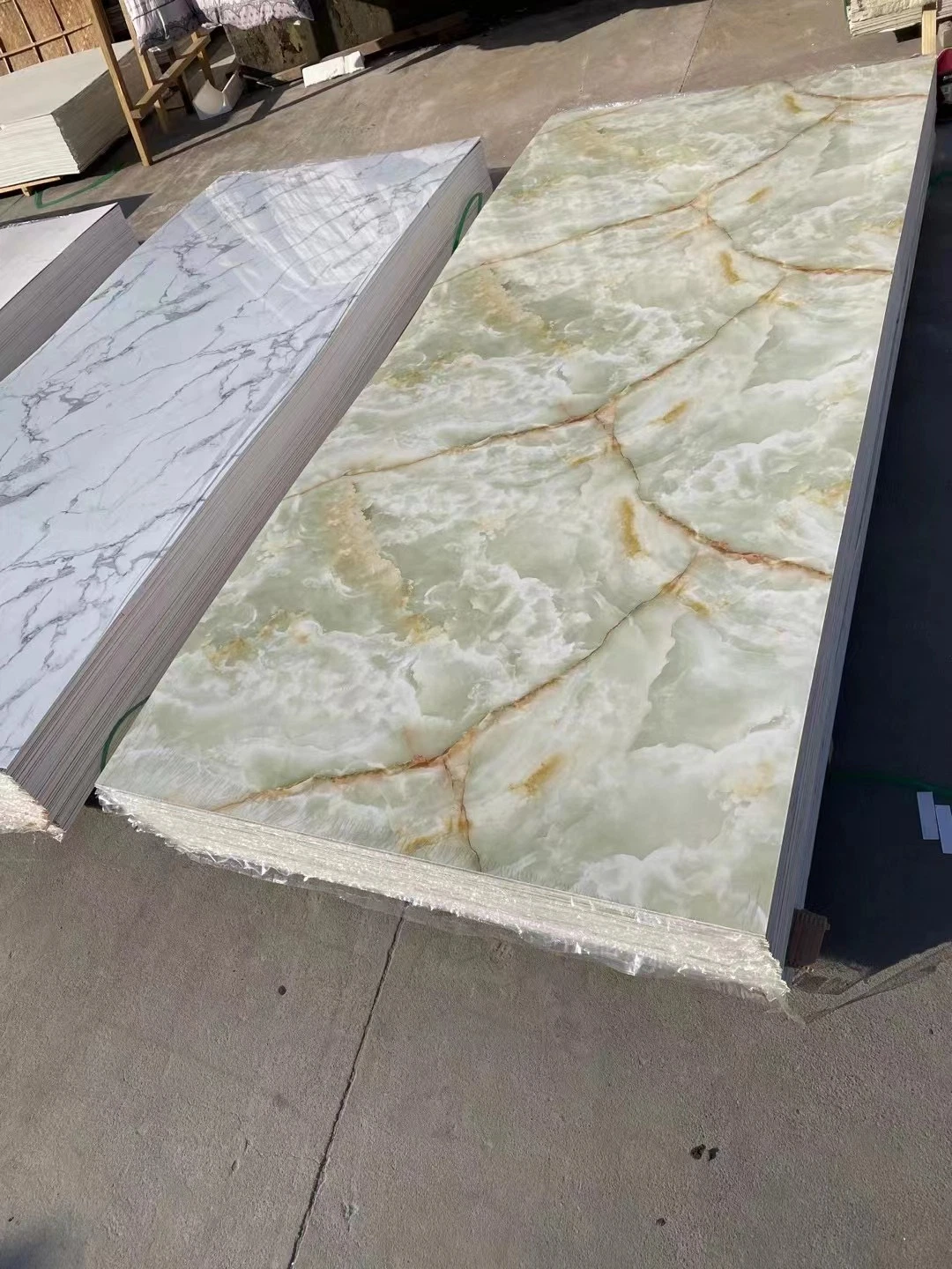 PVC Marble Sheet Panel 3mm UV Coating High Glossy for Indoor Decoration