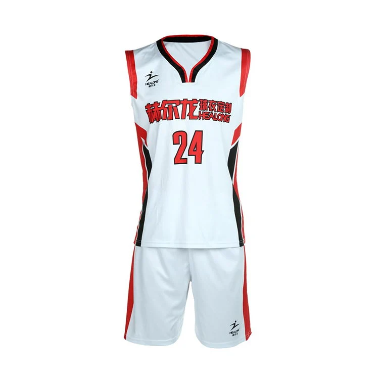 Healong transpirable personalizado traje seco de colocar el baloncesto Jersey vestido de uniforme