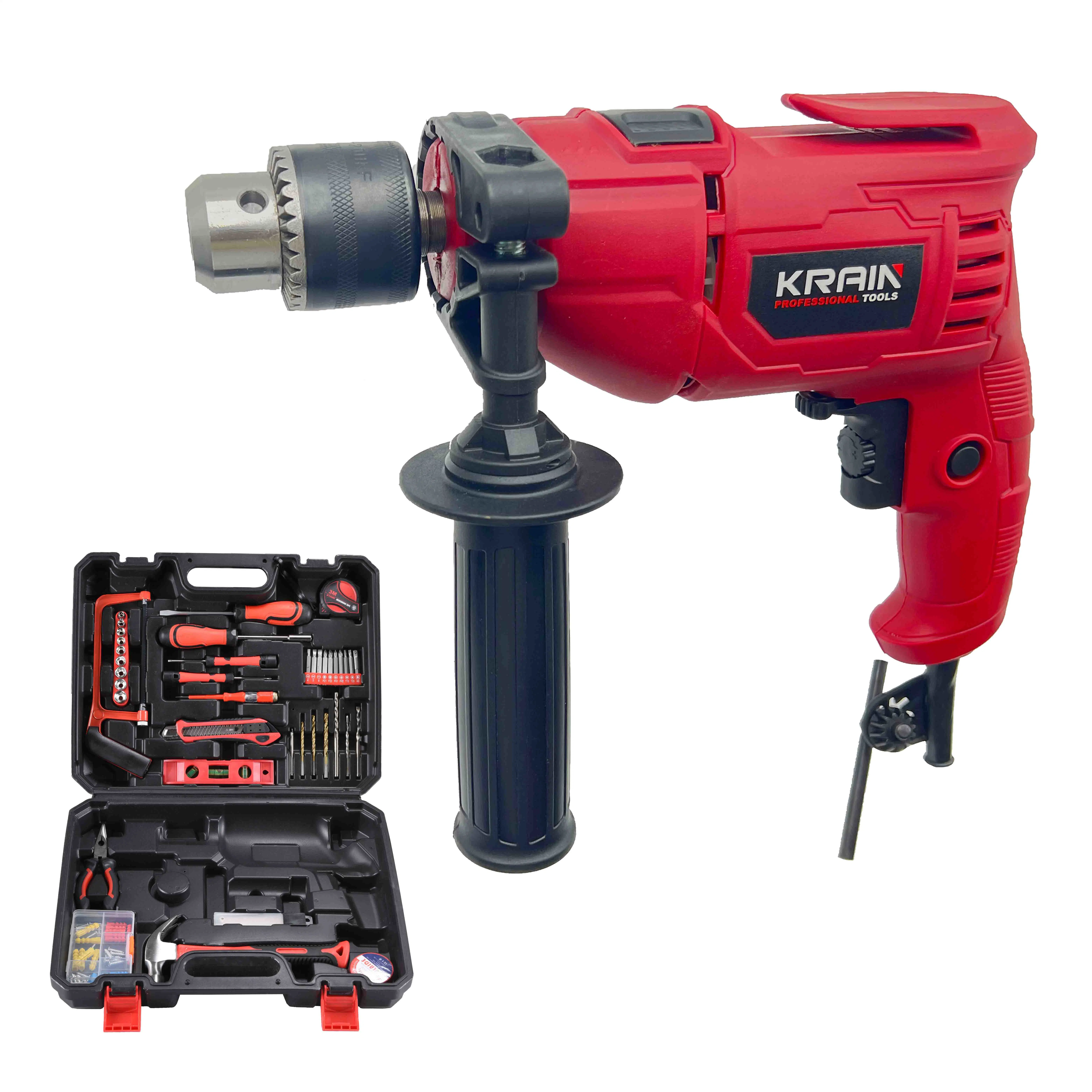 Electric Impact Drill Kit Screwdriver Tool Box Set Electric Power Tool