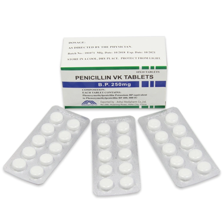 Penicillin Vk Tablet 250mg 1000tablets/Jar