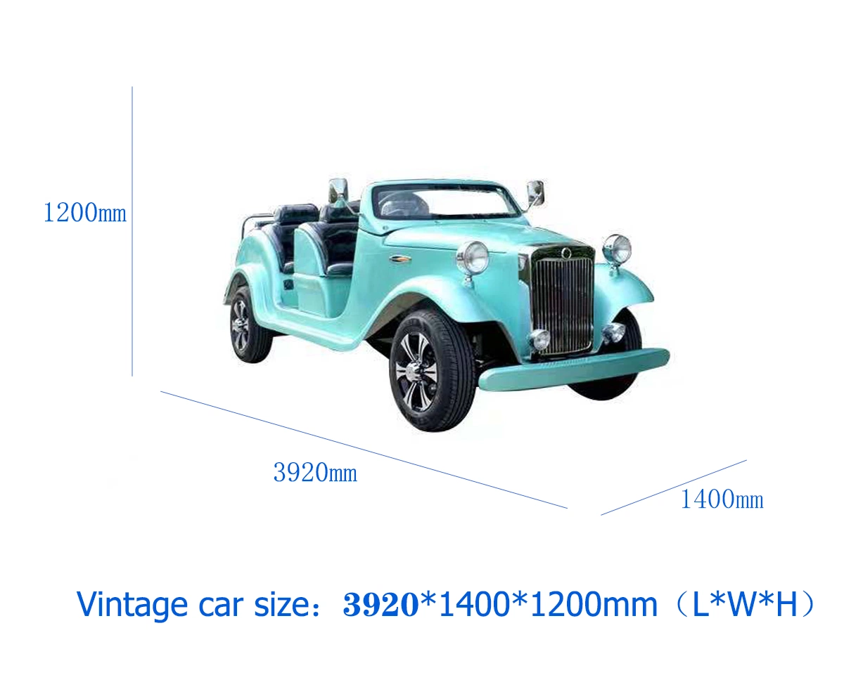 High quality/High cost performance  Classic Vintage Electric Sightseeing Bus Electric Retro Sedan Price