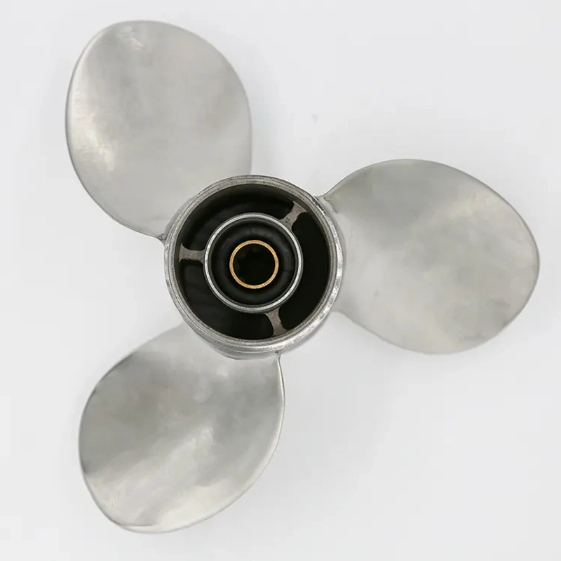 Boat Outboard Propeller Props Stainless Steel Engine 9.9-15HP for Silver Rh Propeller 3 Blade Propeller 30 Suzuki 9 1/4''