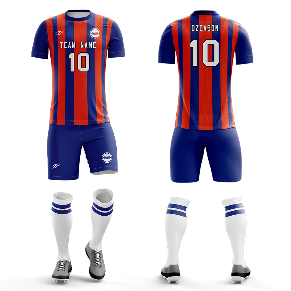 Custom Design Man Soccer Team Jerseys Uniform Set Breathable Sublimation Football Shirt