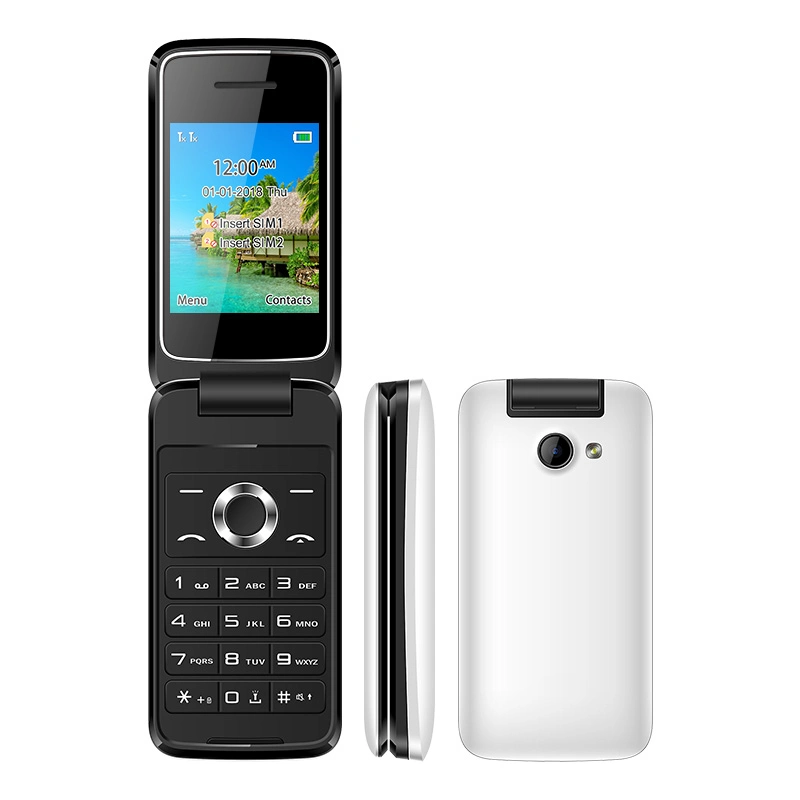 Uniwa F107 2.4 pouces déverrouillé 2g fonction réseau téléphone Flip Téléphone