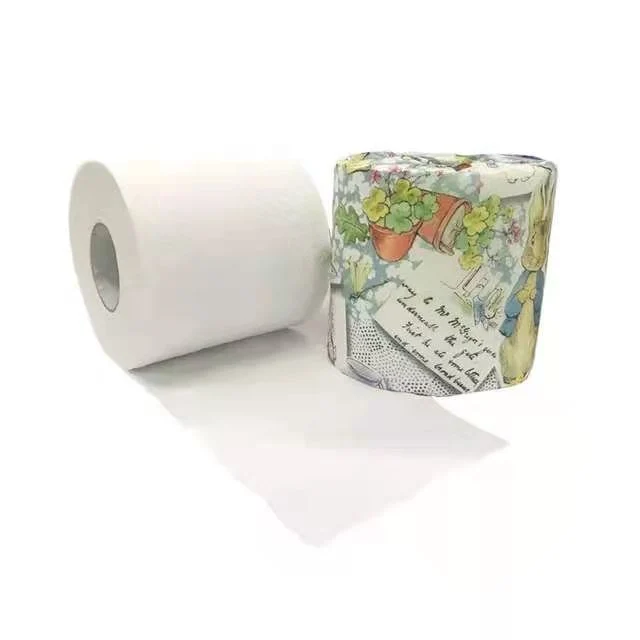 Rouleau de tissu en gros à haute absorption d'eau, rouleau de papier hygiénique 2 plis.