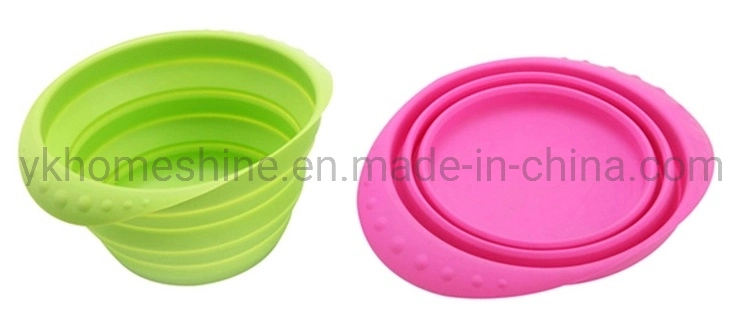 FDA LFGB Collapsible Silicone Camping Bowl