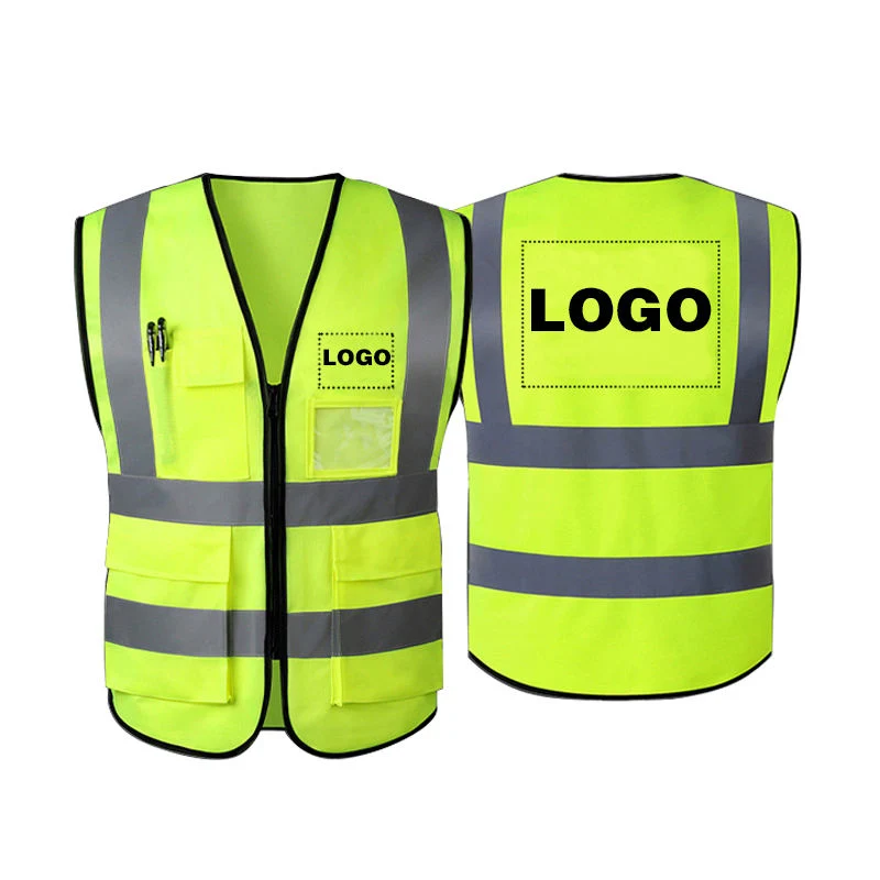 Chaqueta de seguridad Construcción Trabajo de alta visibilidad ropa reflectante Seguridad reflectante Chaleco de seguridad