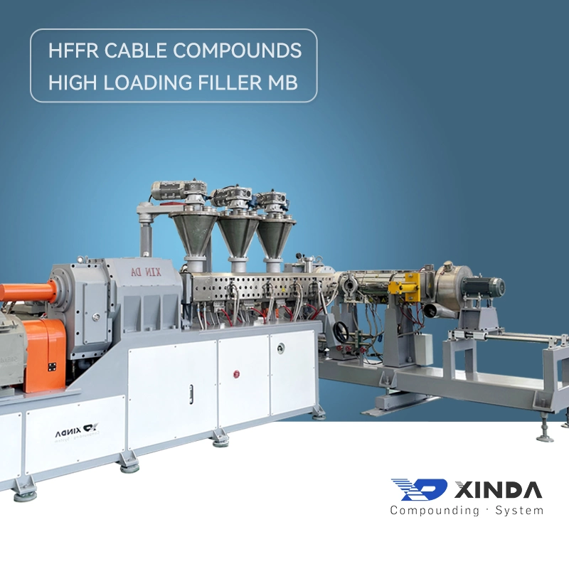 1000kg/H Hffr Cable Compounding Extrusion Machine