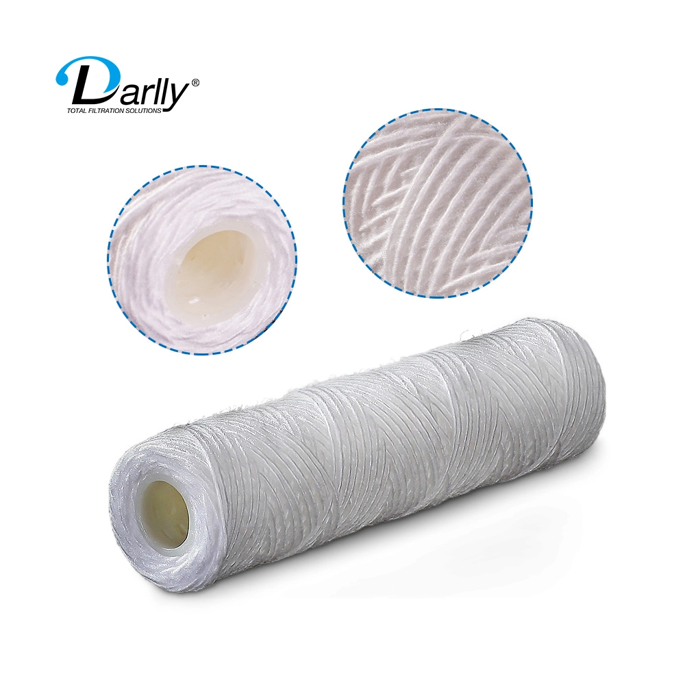 Darlly 10 Inch 5 Micron PP String Wound Water Filter Cartridge for Pre-Filtration