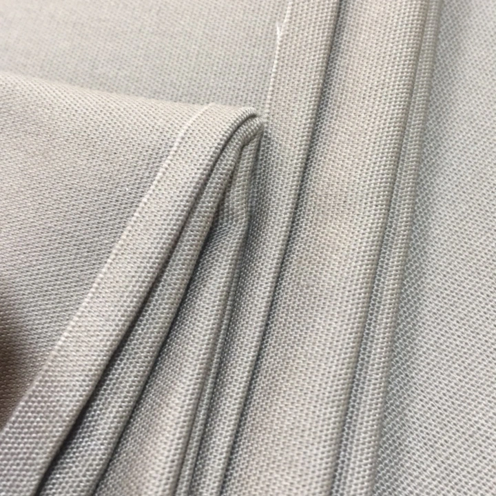 Continuous Dyeing Tc 65/35 21X21 100X52 Polyester Cotton Blend Plain Uniform Fabric Khaki for Workwear