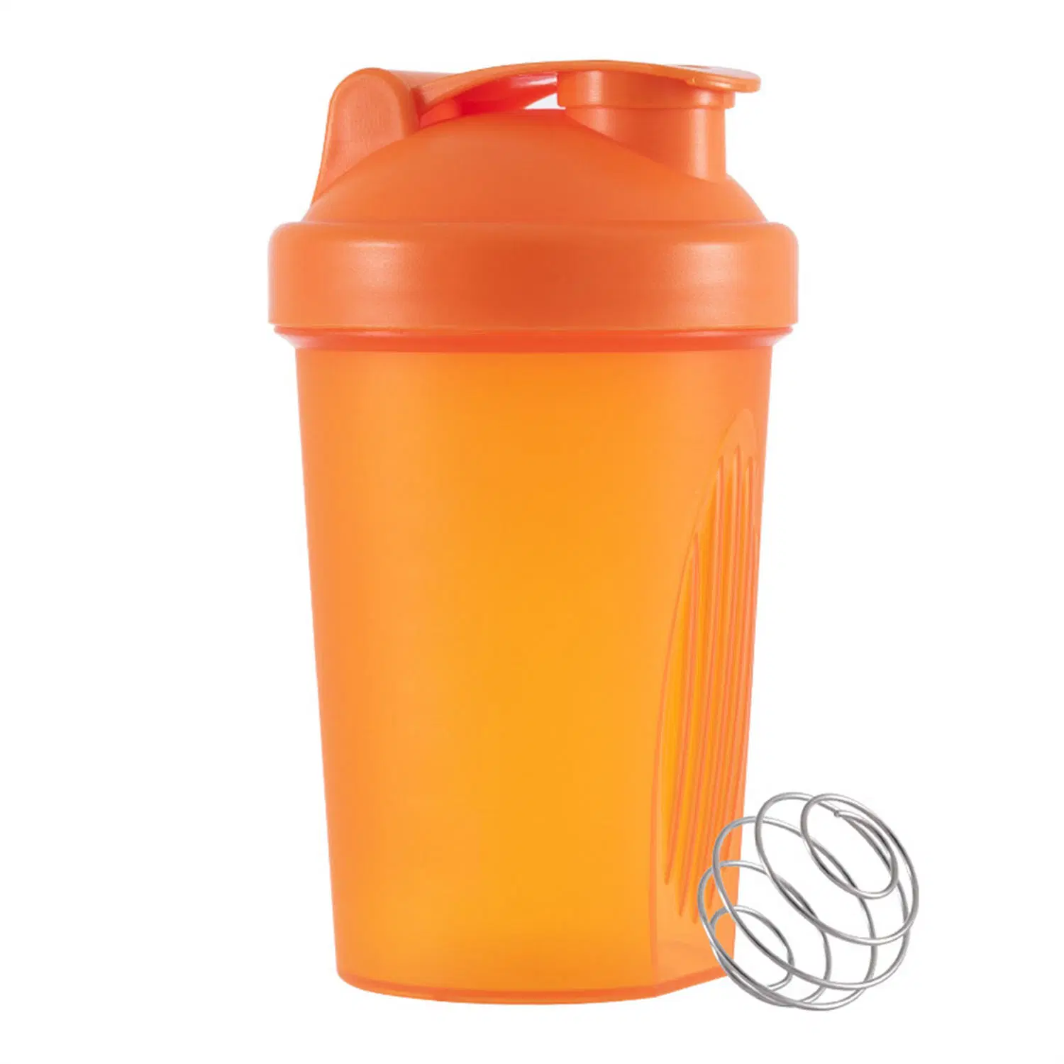 500 Ml with Wire Whist Ball Frosted Plastic Water Bottle Shaker Bottles