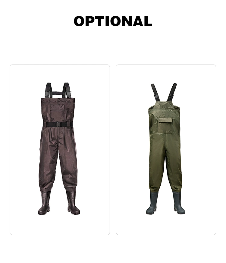 Factory Price Nylon Waterproof Fishing Chest Wader Pants