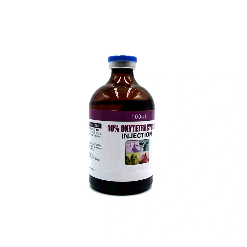 Inyección de la oxitetraciclina Ox Use GMP de inyección de la Medicina Veterinaria de Nivel de 100ml