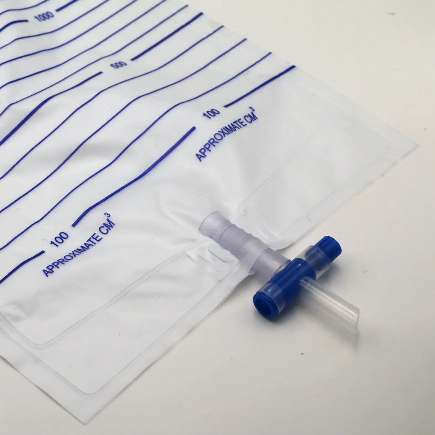 Disposable 600 Ml Dravity Drainirin Urine Bag with Twester Lock