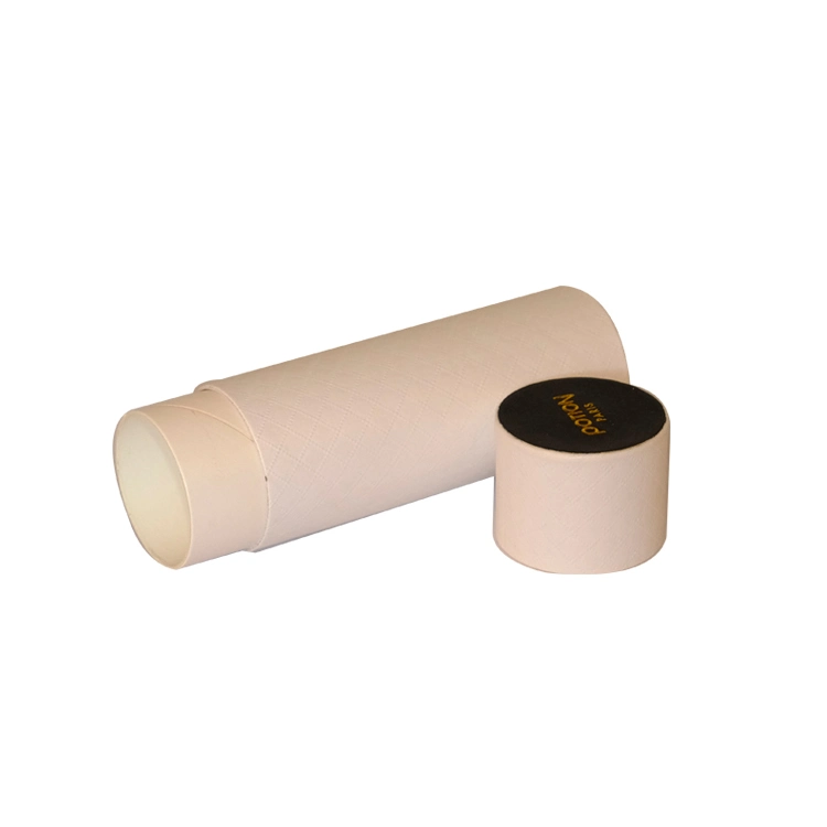 Custom Design Golden Stamping Logo Round Cardboard Paper Tube Box