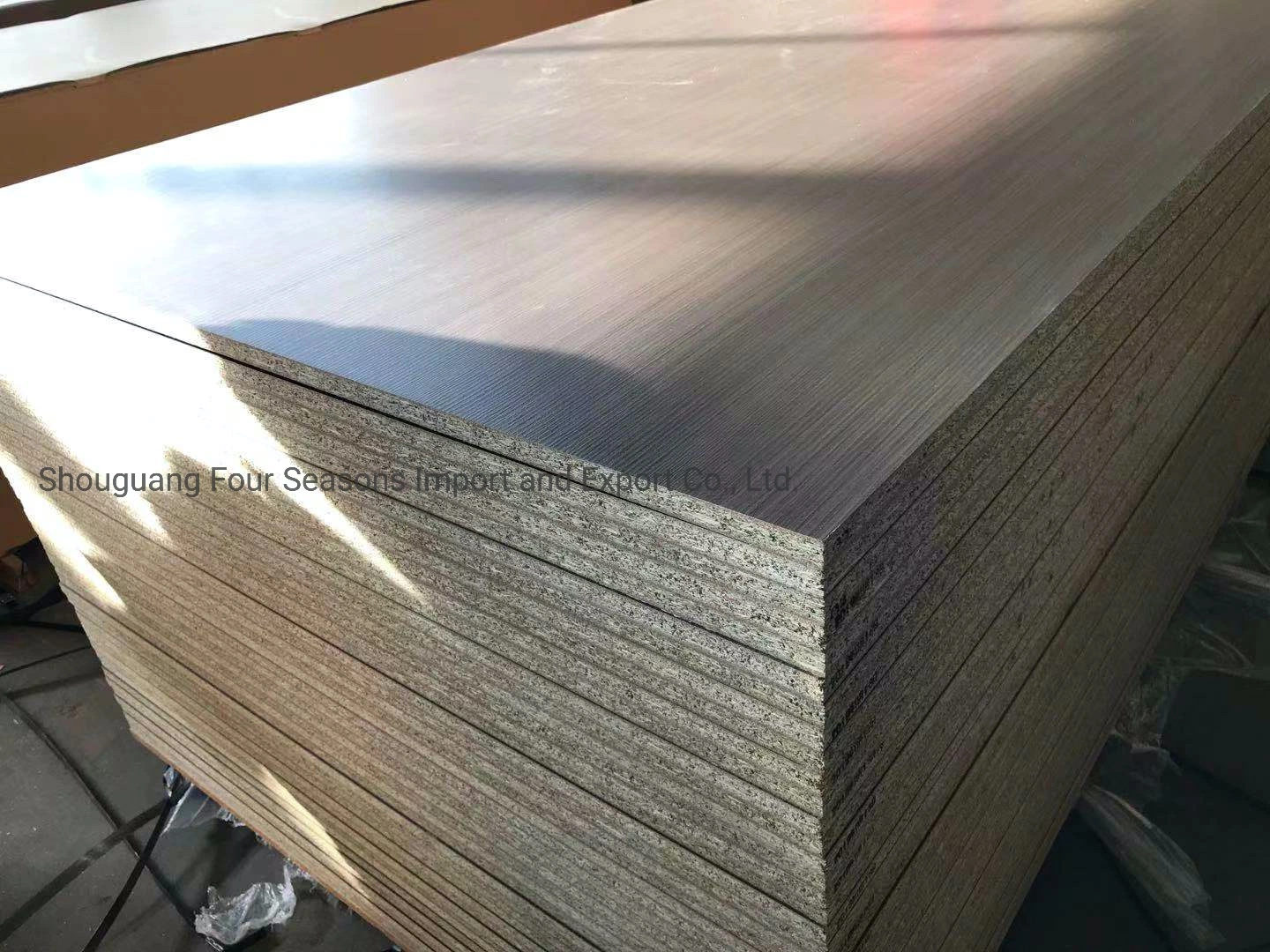 1220*2440mm E1 Glue Wood Grain 2 Sides Melamine Particle Board