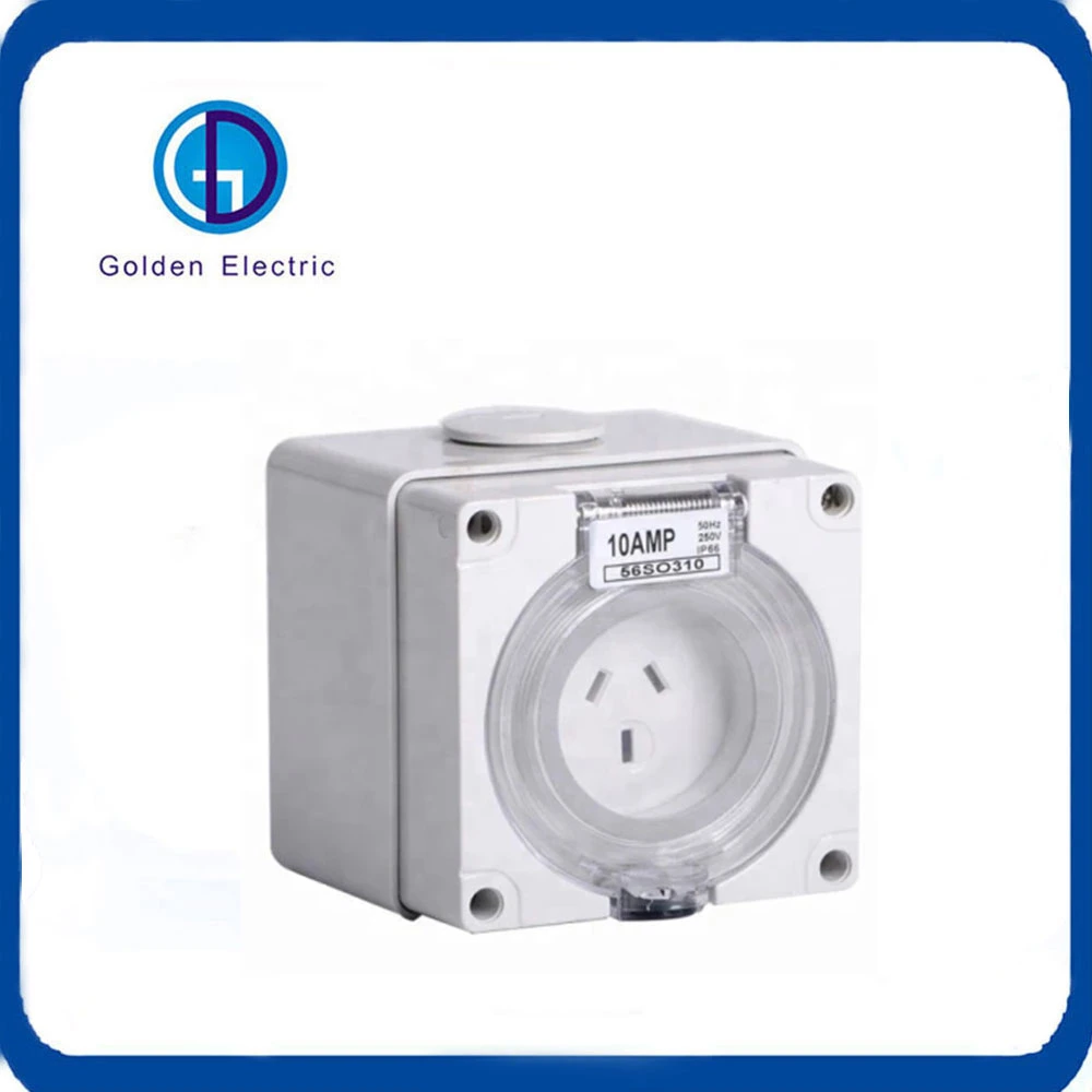 500V Waterproof Industrial 3 Phase Square Manual Changeover Switch 10A 20A 32A 40A 50A 63A Rotary Switch