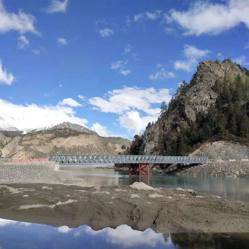 Diseño moderno de estructura de acero Puente Bailey prefabricado portátil.