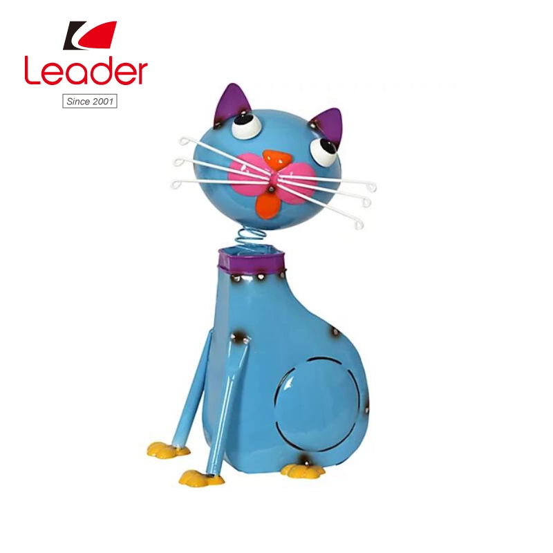 تمثال بلو ميتال Cat Statue Garden تمثال Cat figUrine Metal Statue Garden تمثال