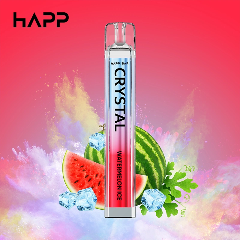 Happ Brand 10 sabores Pods desechables de cristal VAPE 20mg 600 Soplos