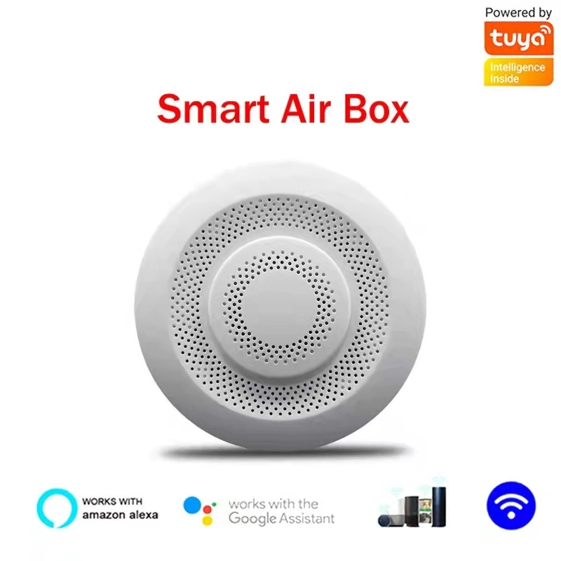 Tuya Smart boîte à air WiFi Temperatur Capteur d'humidité de la qualité de l'air surveiller le CO2 COV Capteur du détecteur de gaz