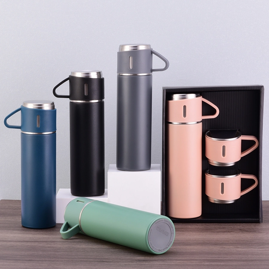 500ml 17oz Custom Tea Coffee Car Double Wall Flask Thermos Gift Set Universal Insulated Stainless Steel Vacuum Thermos Mug