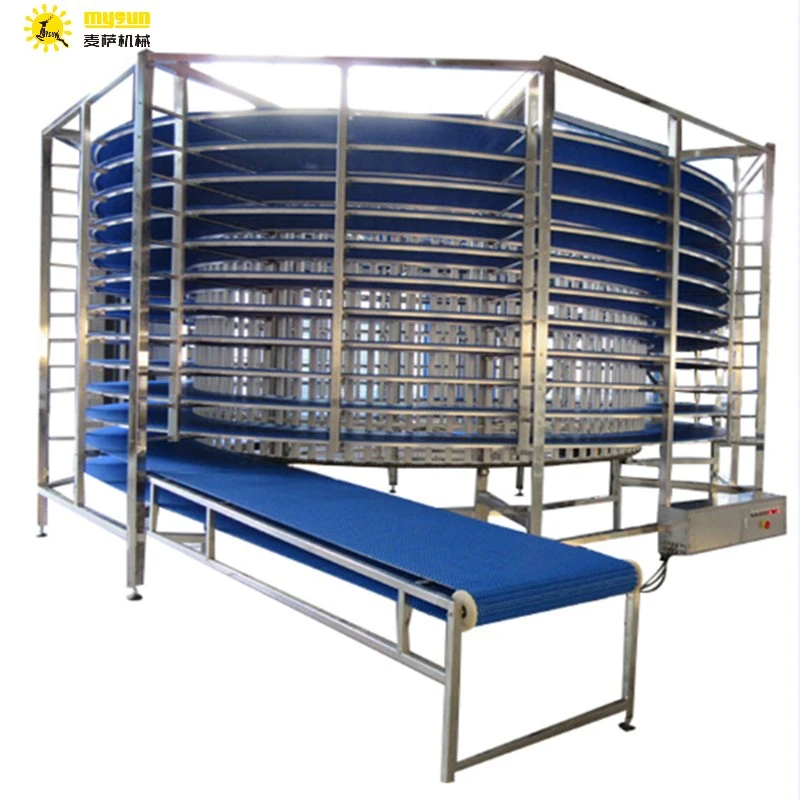 Intelligent Control Food Bakery Spiral Bread Cooling Tower Transport System