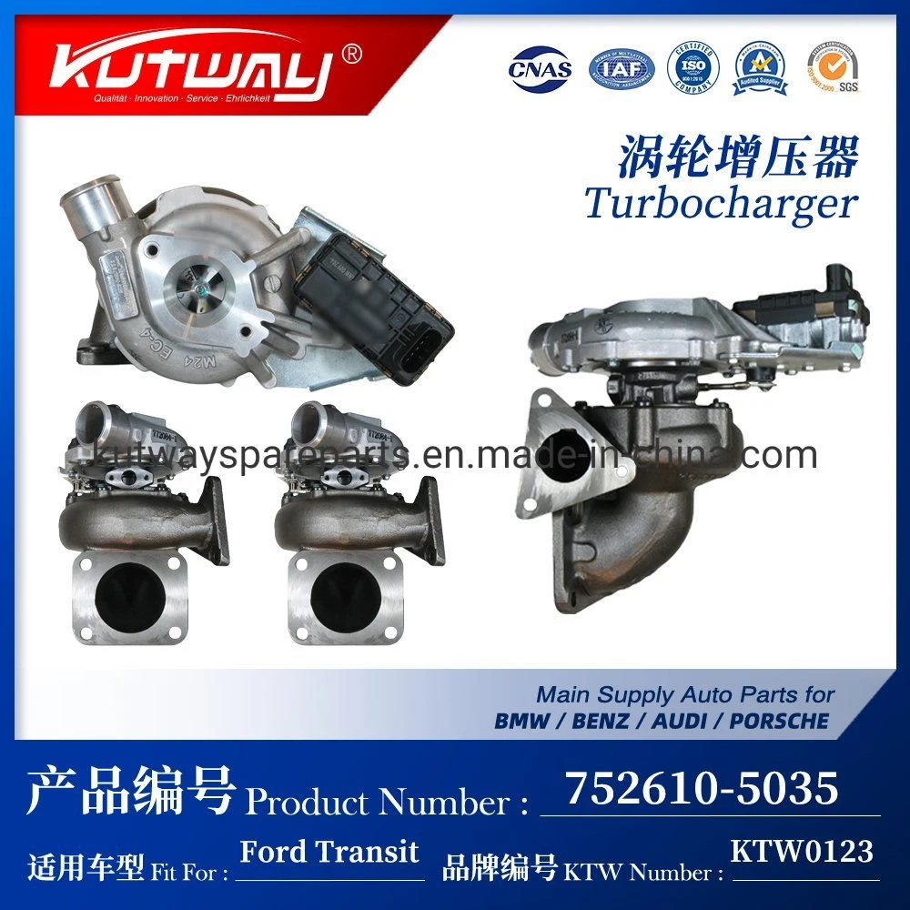 Kutway Turbocharger Gta2052V Turbo Ford Transit Duratorq Jiangxi Puma 2.4L 752610-5035