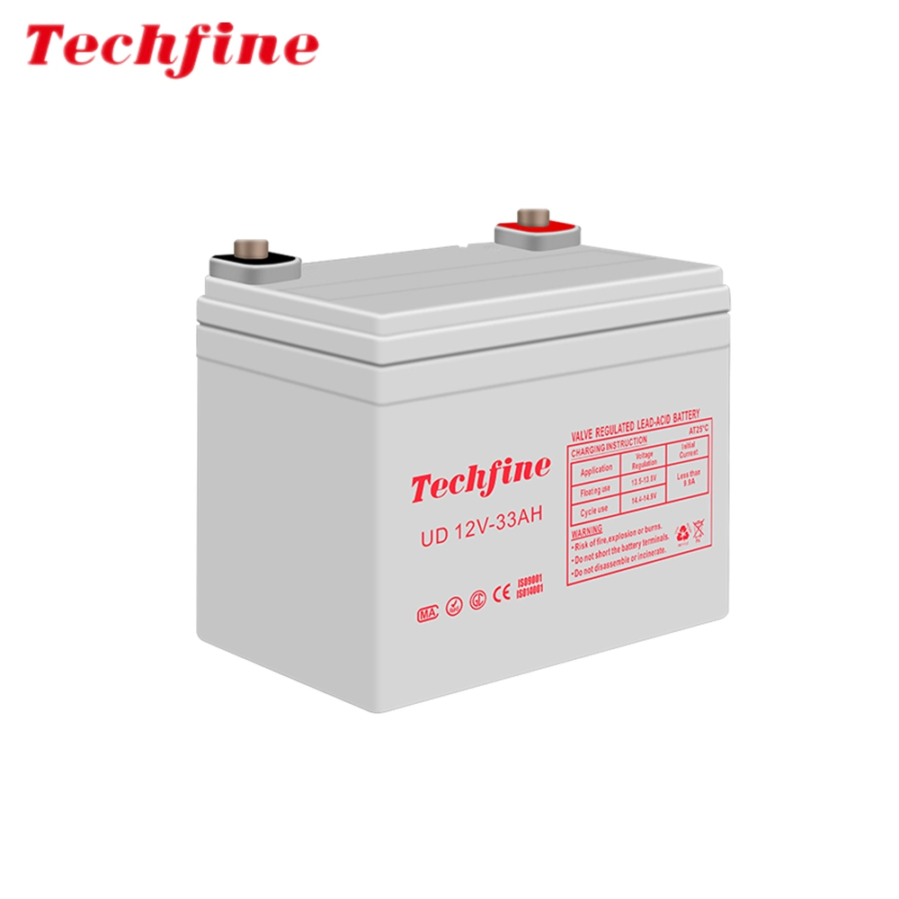 Solar Nickel Iron 12V Lead Acid AGM 33ah Rechargeable Battery in China