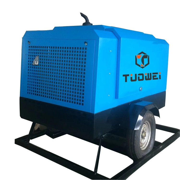 Diesel Engine Movable Air Compressor Machine for Breaking Stone